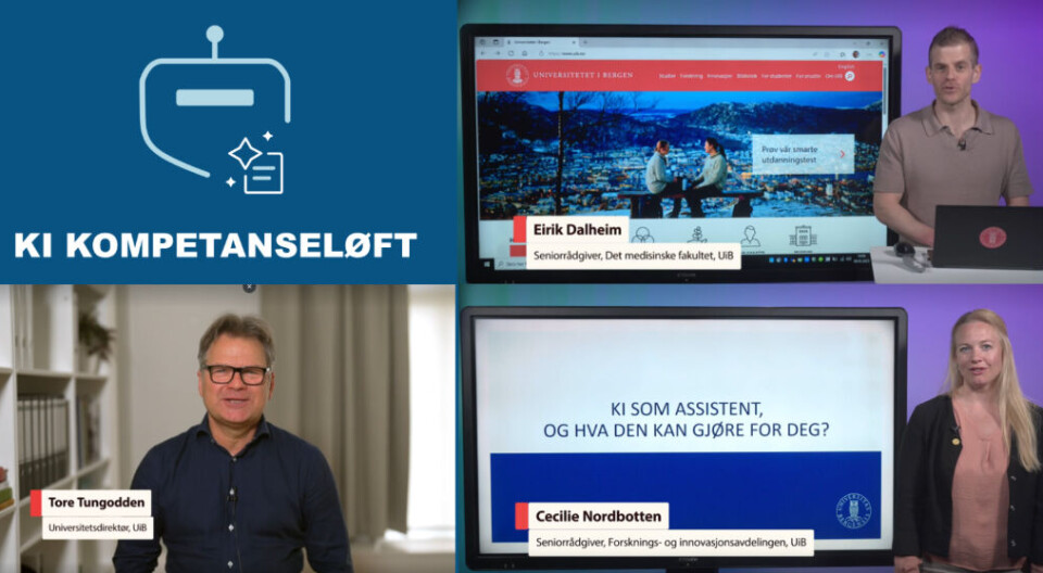 Glimt fra nettkurset i modul 1 med universitetsdirektør Tore Tungodden, og underviserne Cecile Nordbotten og Eirik Dalheim. Glimt fra nettkurset i modul 1 med universitetsdirektør Tore Tungodden, og underviserne Cecile Nordbotten og Eirik Dalheim.